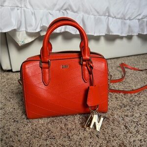 DKNY Bold Orange Satchel Bag